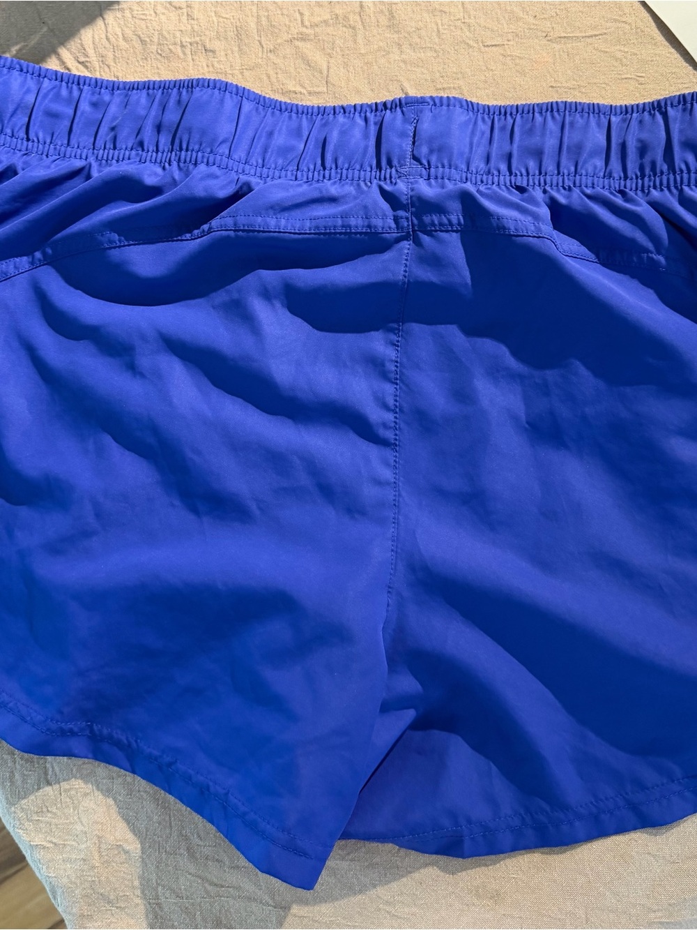 Women’s Royal Blue Athletic Shorts with Elastic Waist
